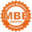 Minority Business Enterprise certification badge
